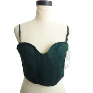 NWT Everlane Structured Bustier in Green 2